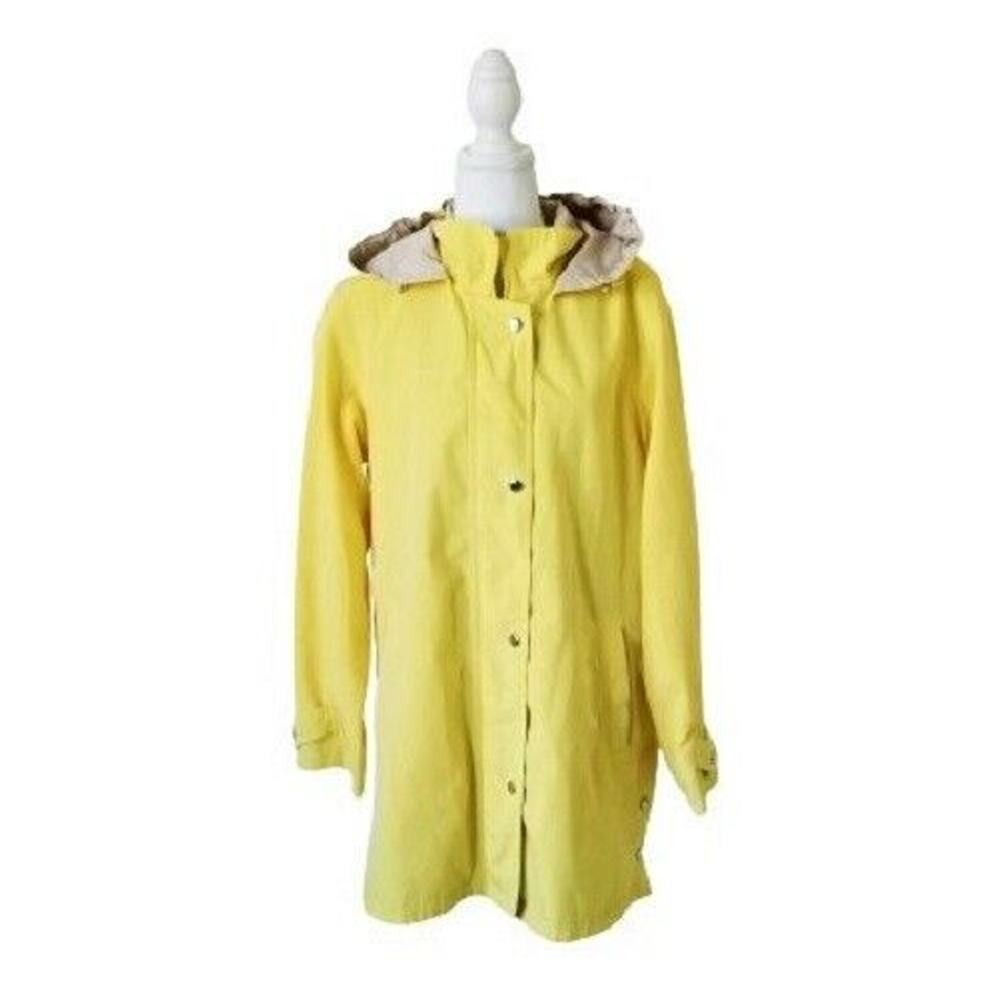 Liz Claiborne All-Weather Coat Hooded Zip and Button Up - Size M